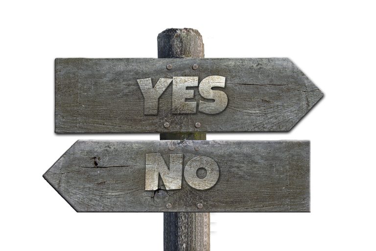 Yes no choice